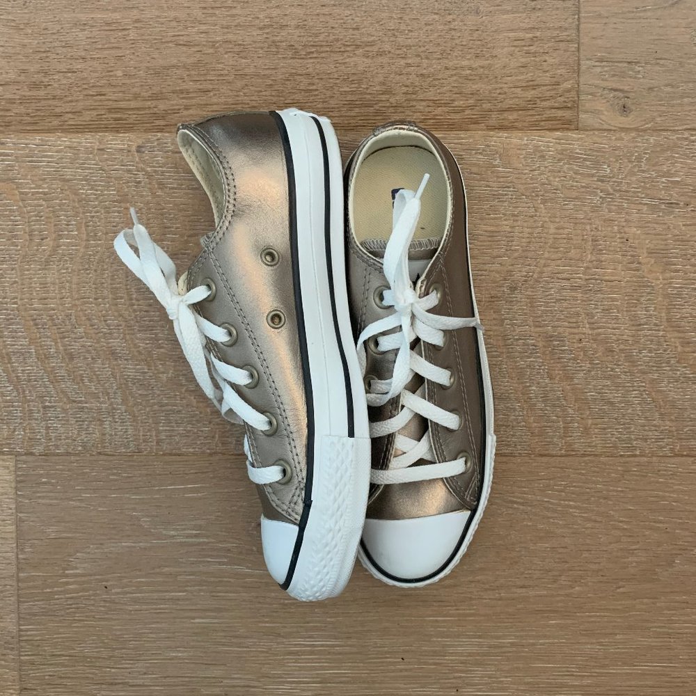 Converse Lace Up Metallic Golden Brown